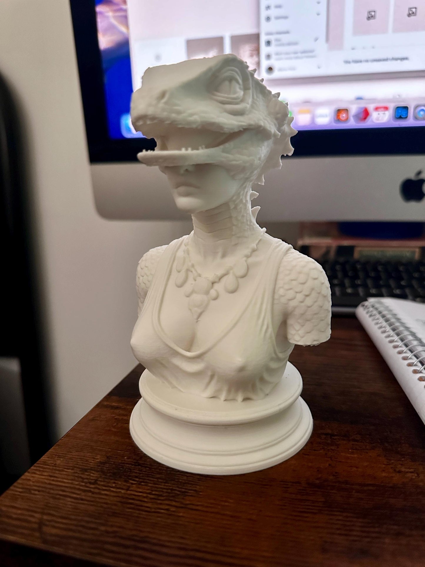 Reptile Woman Sculpture | Decor