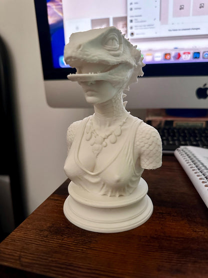 Reptile Woman Sculpture | Decor