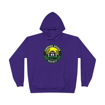 Jumping Spider Society Eco-Friendly Hoodie, Nature Lover Gift, Artistic Sweatshirt, Fun Animal Apparel, EcoSmart Pullover