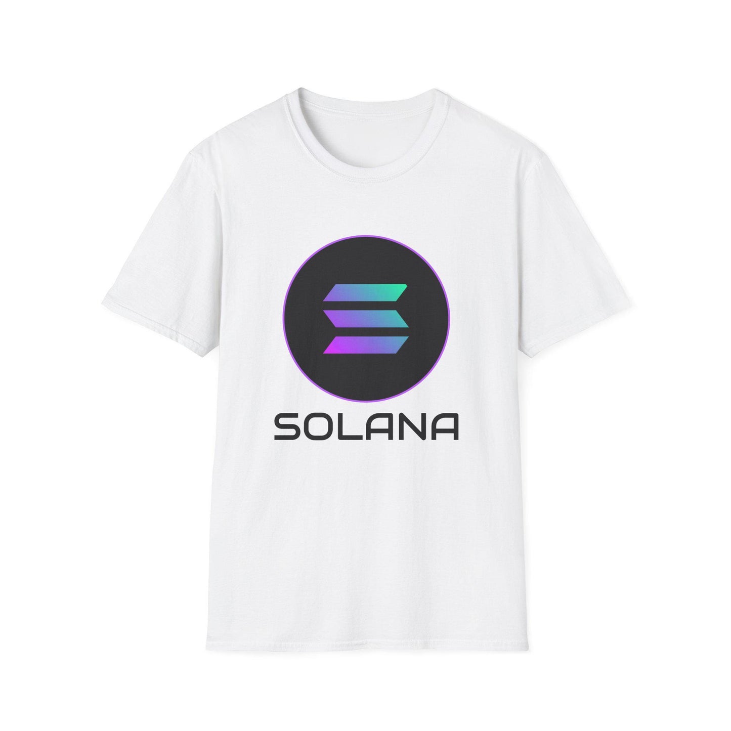Solana Unisex Softstyle T-Shirt - Trendy Crypto Tee, Graphic Shirt for Tech Lovers, Gift for Blockchain Enthusiasts, Cool Casual Wear, Men's