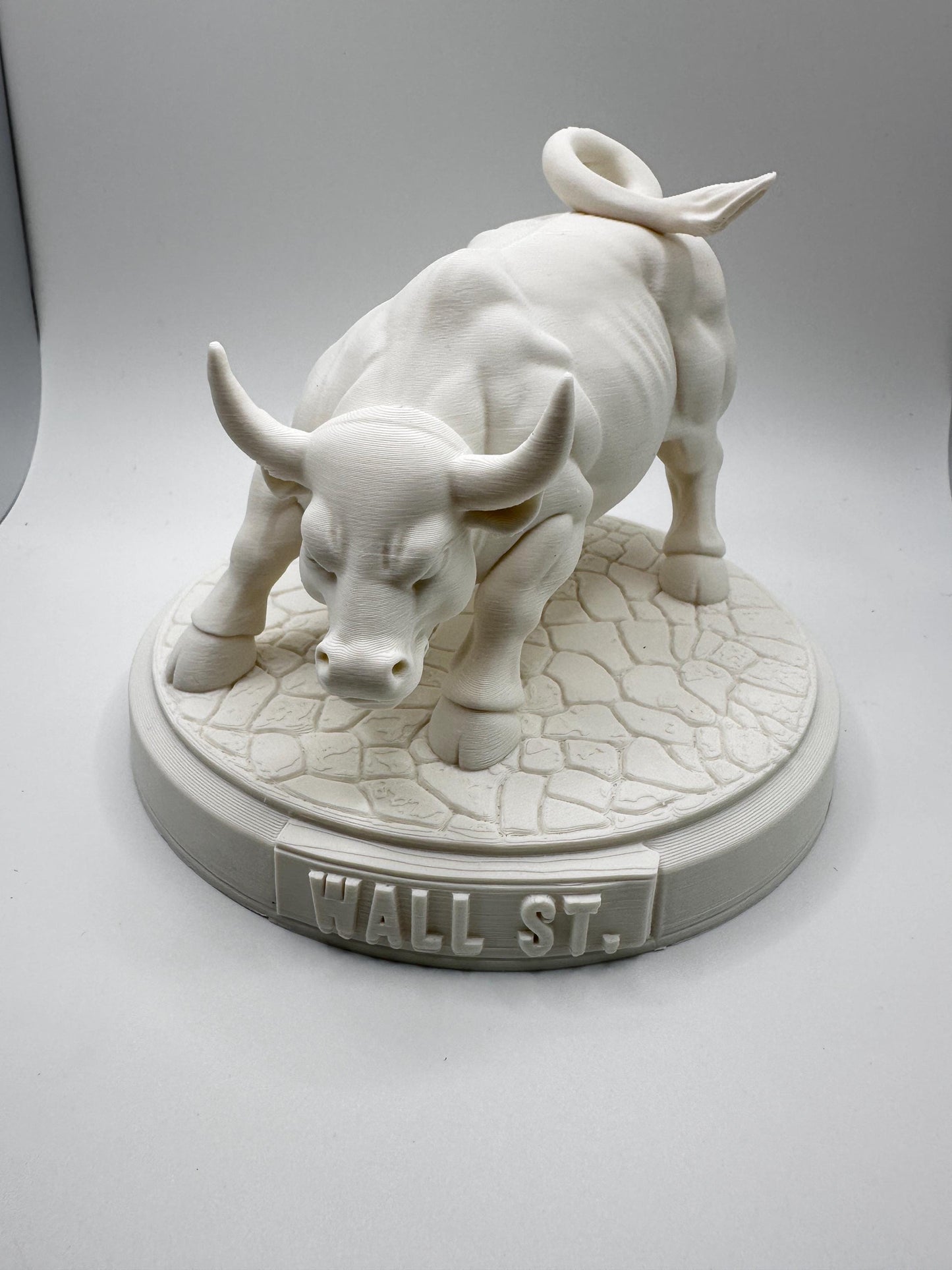 Wall Street Bull Desk Statue | Bull Market Symbol | Stock Trader Office Decor | 3D Print