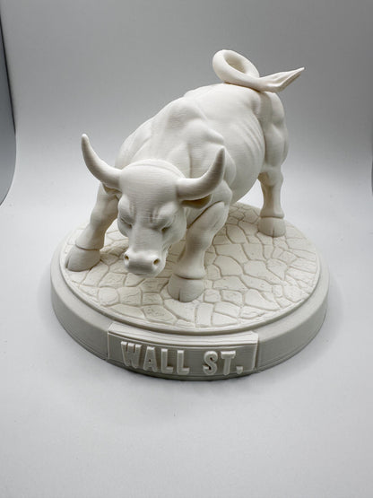 Wall Street Bull Desk Statue | Bull Market Symbol | Stock Trader Office Decor | 3D Print