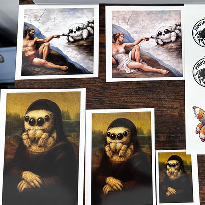 Classical Art Theme | Jumping Spider Waterproof Stickers