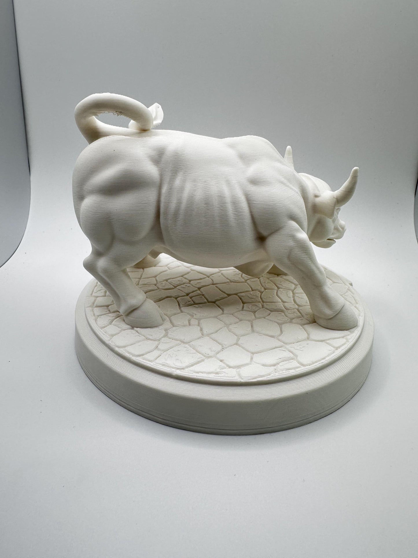 Wall Street Bull Desk Statue | Bull Market Symbol | Stock Trader Office Decor | 3D Print