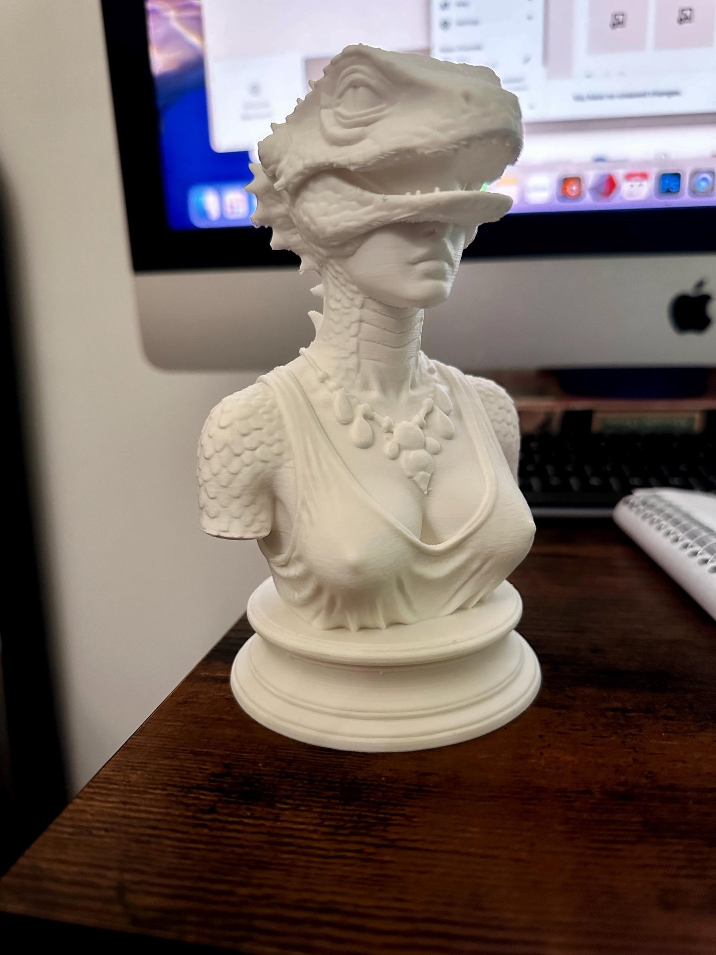 Reptile Woman Sculpture | Decor