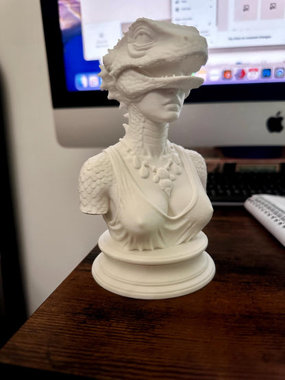 Reptile Woman Sculpture | Decor
