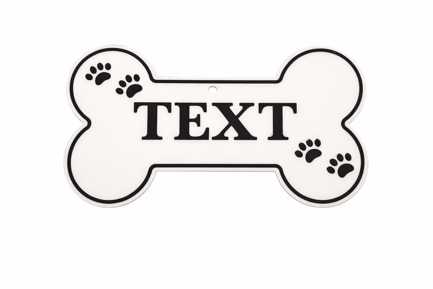 Custom Bone Shaped Sign | Dog Accessories