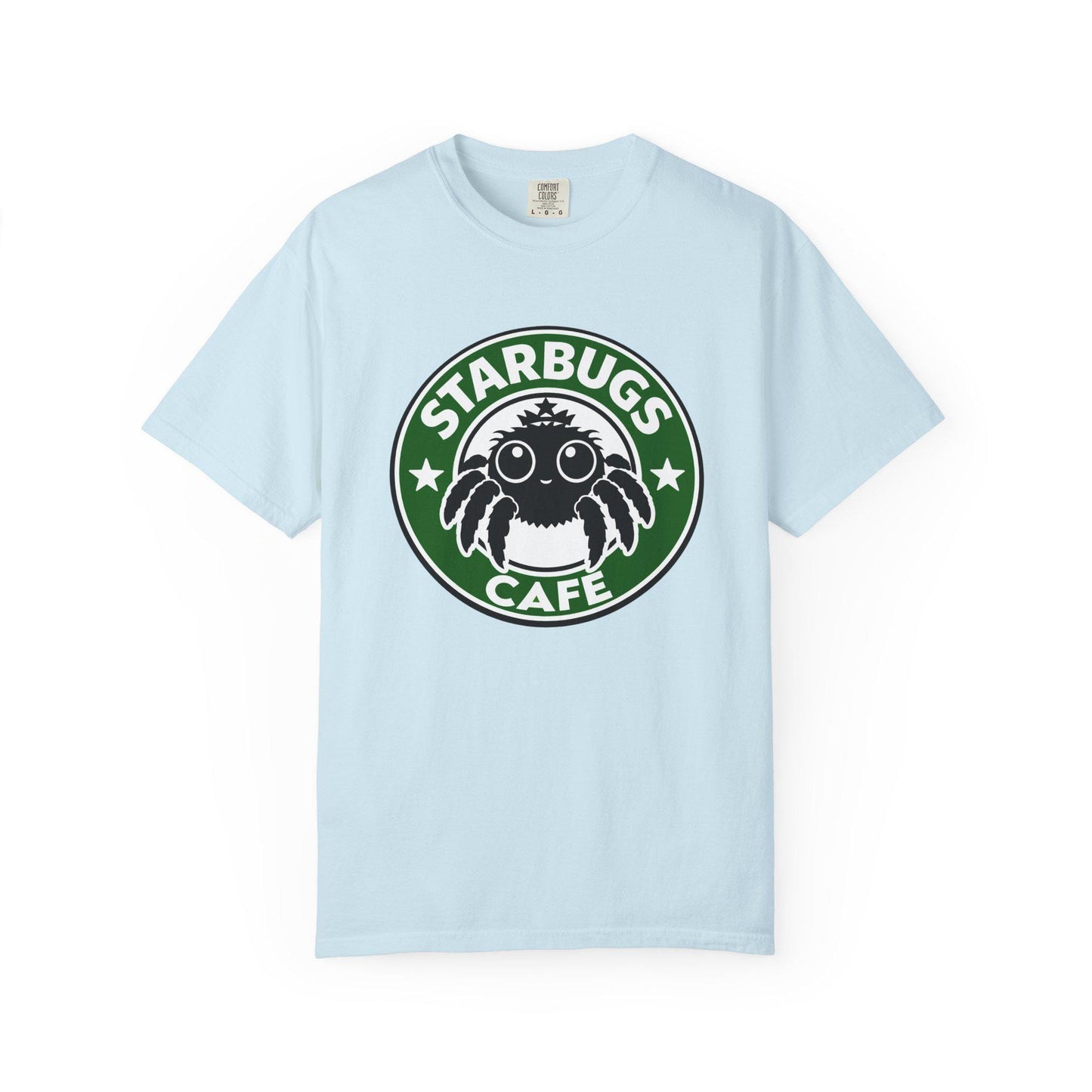Starbugs Cafe logo T-Shirt | Coffee-Inspired Bug Emblem