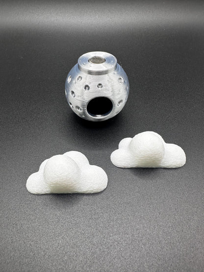 Moon w. Clouds or Stars | Jumping Spider Hide Decor
