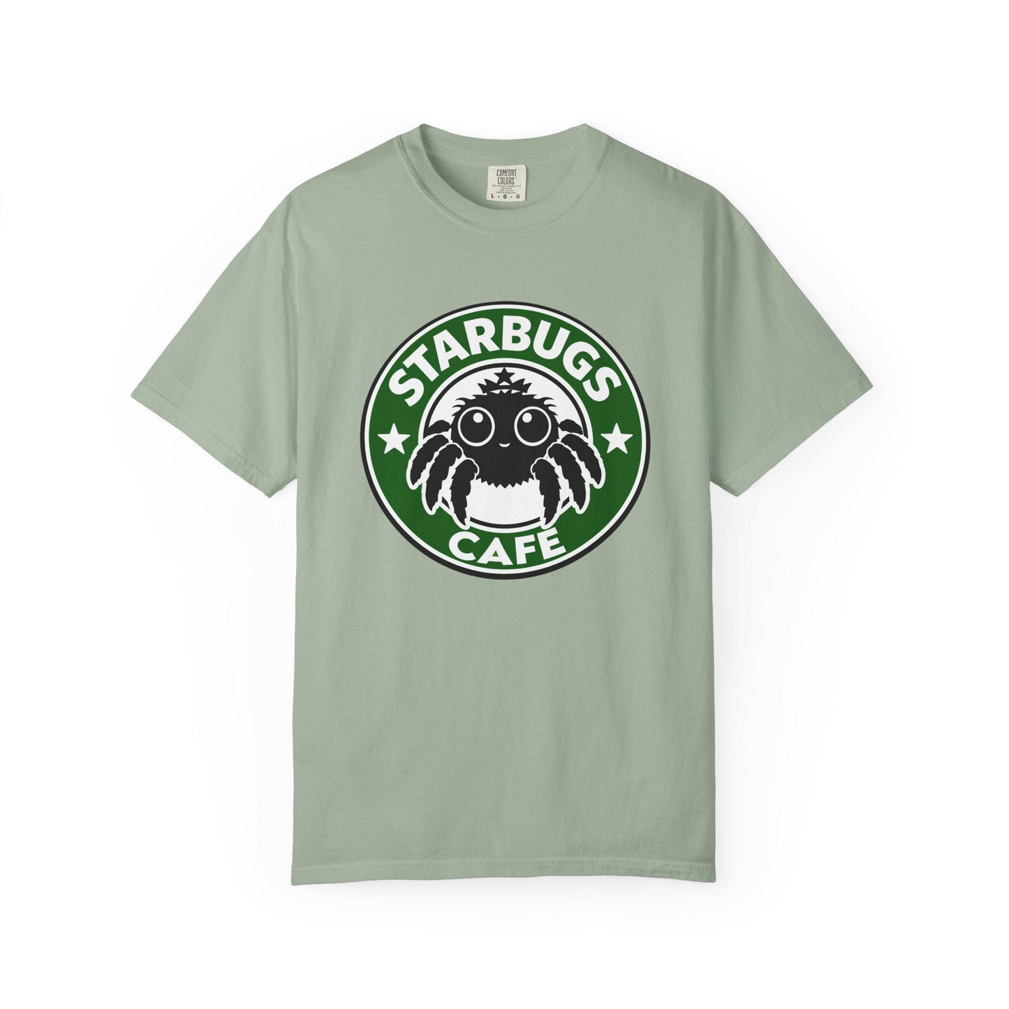 Starbugs Cafe logo T-Shirt | Coffee-Inspired Bug Emblem