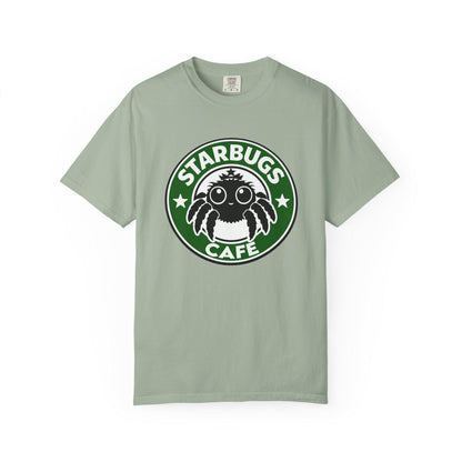 Starbugs Cafe logo T-Shirt | Coffee-Inspired Bug Emblem