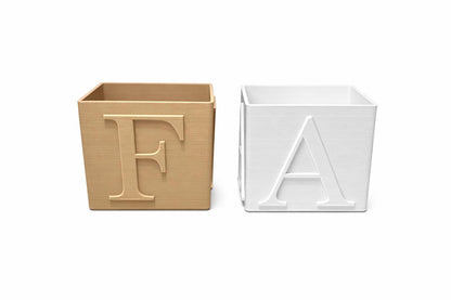Square Letter Planter | 3D Printed | Plant Add-ons