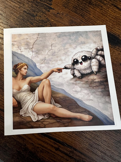 Classical Art Theme | Jumping Spider Waterproof Stickers