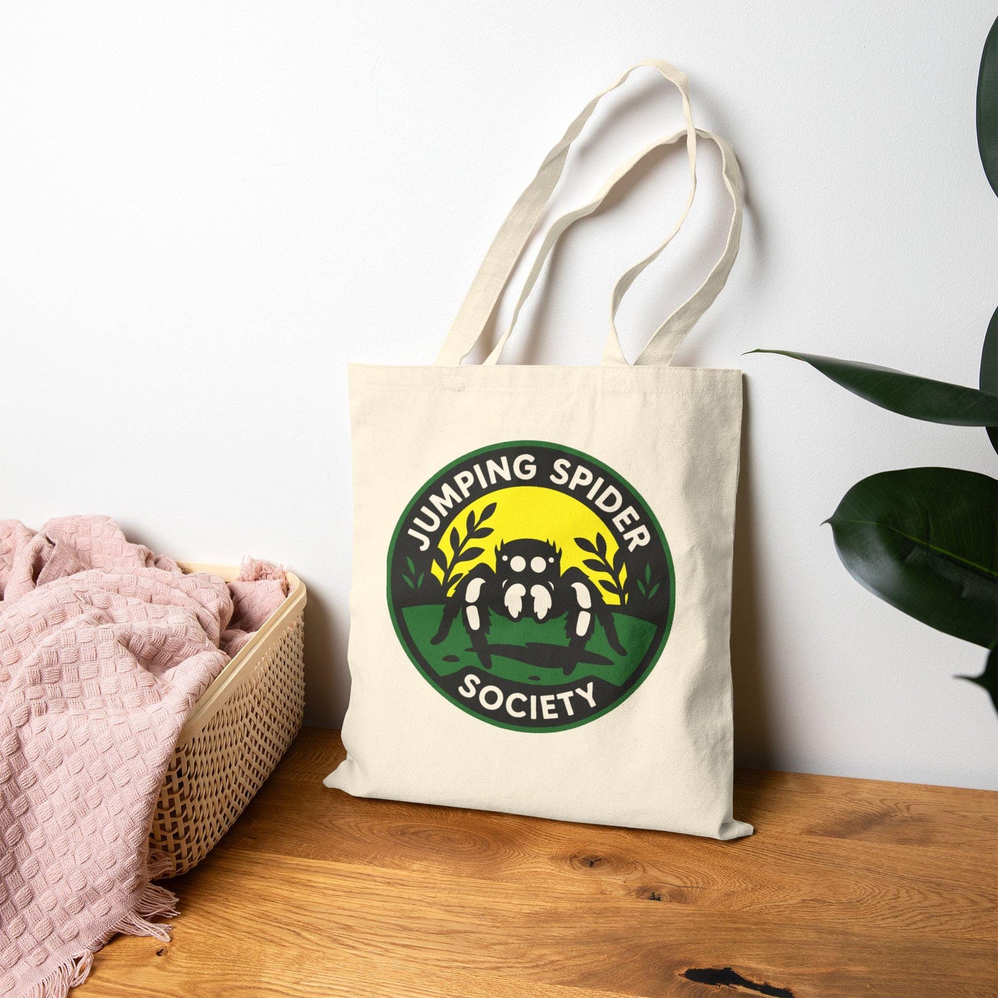 Jumping Spider Society Tote Bag - Eco-Friendly