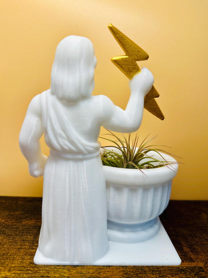 Zeus Planter Statue with optional add ons | Air Plant or Succulent