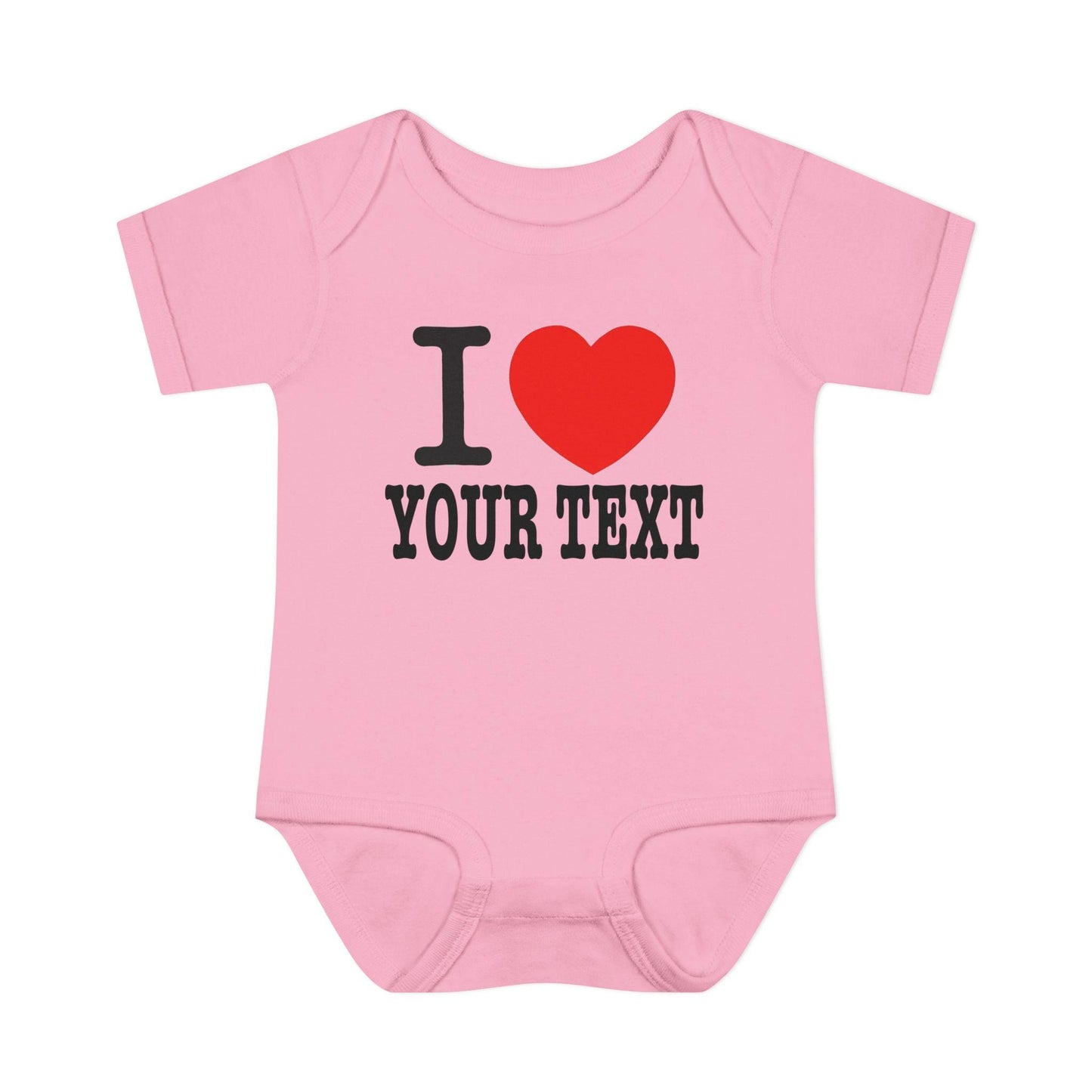 i love text CUSTOM - Baby One suits - Infants/Youth/Kids