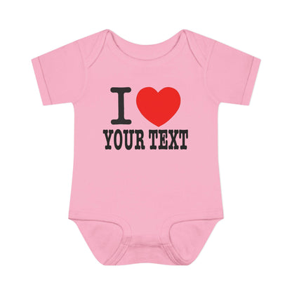 i love text CUSTOM - Baby One suits - Infants/Youth/Kids