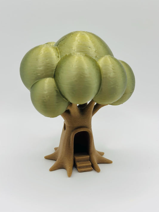 Tree Perch Décor with Trunk Hide – Premium Jumping Spider & Small Pet Decor
