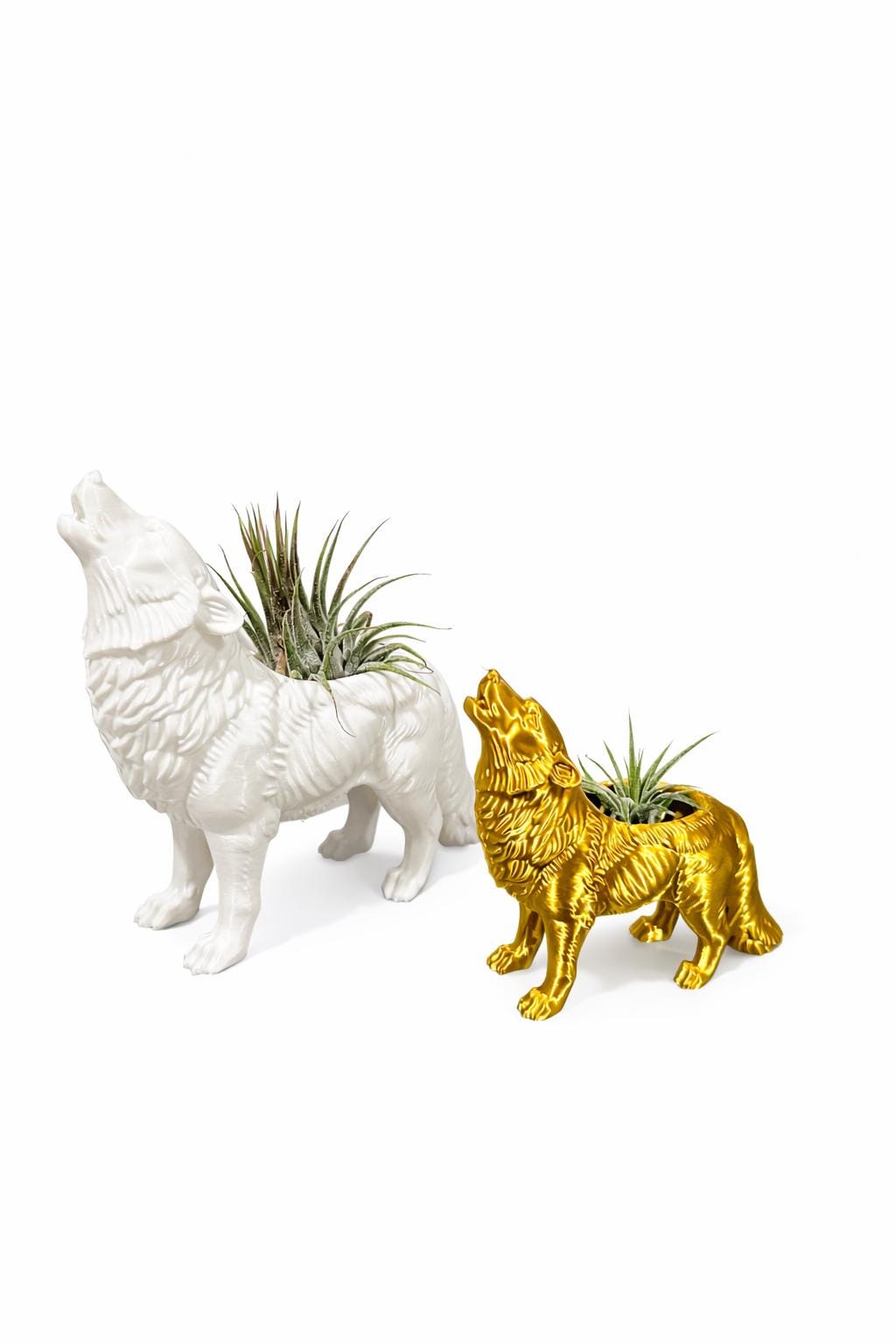 Howling Wolf Air Plant Planter