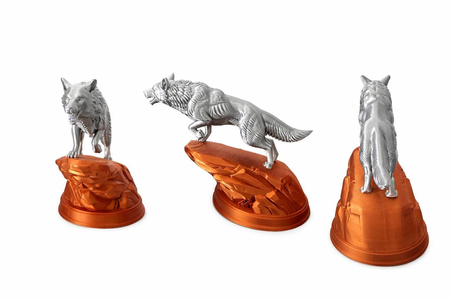 Wolf Cliffside 3D Sculpture | Decor