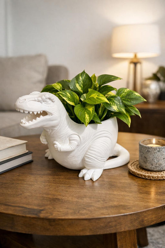 T-Rex Planter – Plant Add-ons - 3D Printed
