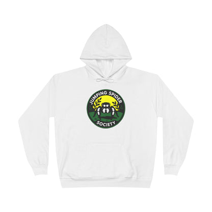 Jumping Spider Society Eco-Friendly Hoodie, Nature Lover Gift, Artistic Sweatshirt, Fun Animal Apparel, EcoSmart Pullover