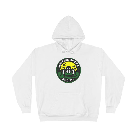 Jumping Spider Society Eco-Friendly Hoodie, Nature Lover Gift, Artistic Sweatshirt, Fun Animal Apparel, EcoSmart Pullover