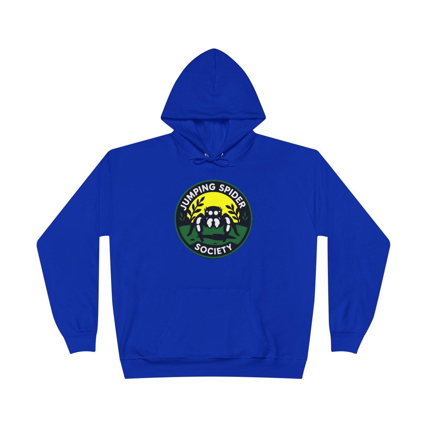 Jumping Spider Society Eco-Friendly Hoodie, Nature Lover Gift, Artistic Sweatshirt, Fun Animal Apparel, EcoSmart Pullover