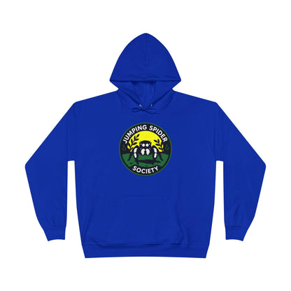 Jumping Spider Society Eco-Friendly Hoodie, Nature Lover Gift, Artistic Sweatshirt, Fun Animal Apparel, EcoSmart Pullover