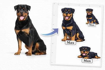 CUSTOM DOG STICKERS | Waterproof Quality Decal Stickers