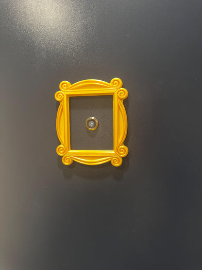 Door Peephole Golden Frame | 90s Sitcom Inspired Iconic Piece