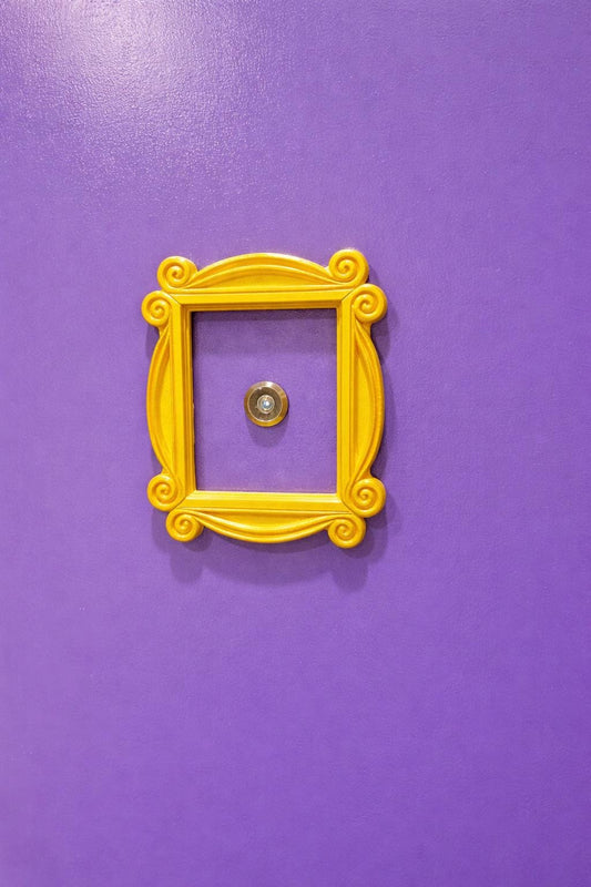 Door Peephole Golden Frame | 90s Sitcom Inspired Iconic Piece