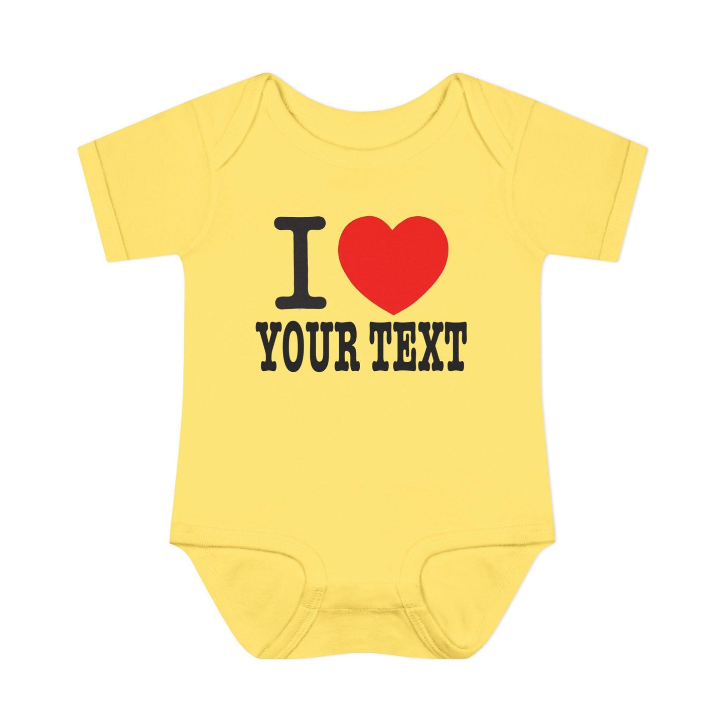 i love text CUSTOM - Baby One suits - Infants/Youth/Kids
