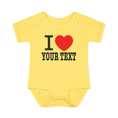 i love text CUSTOM - Baby One suits - Infants/Youth/Kids