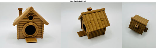 Log Cabin Pet Pod – Safe, Eco-Friendly Home for Your Tiny Pets