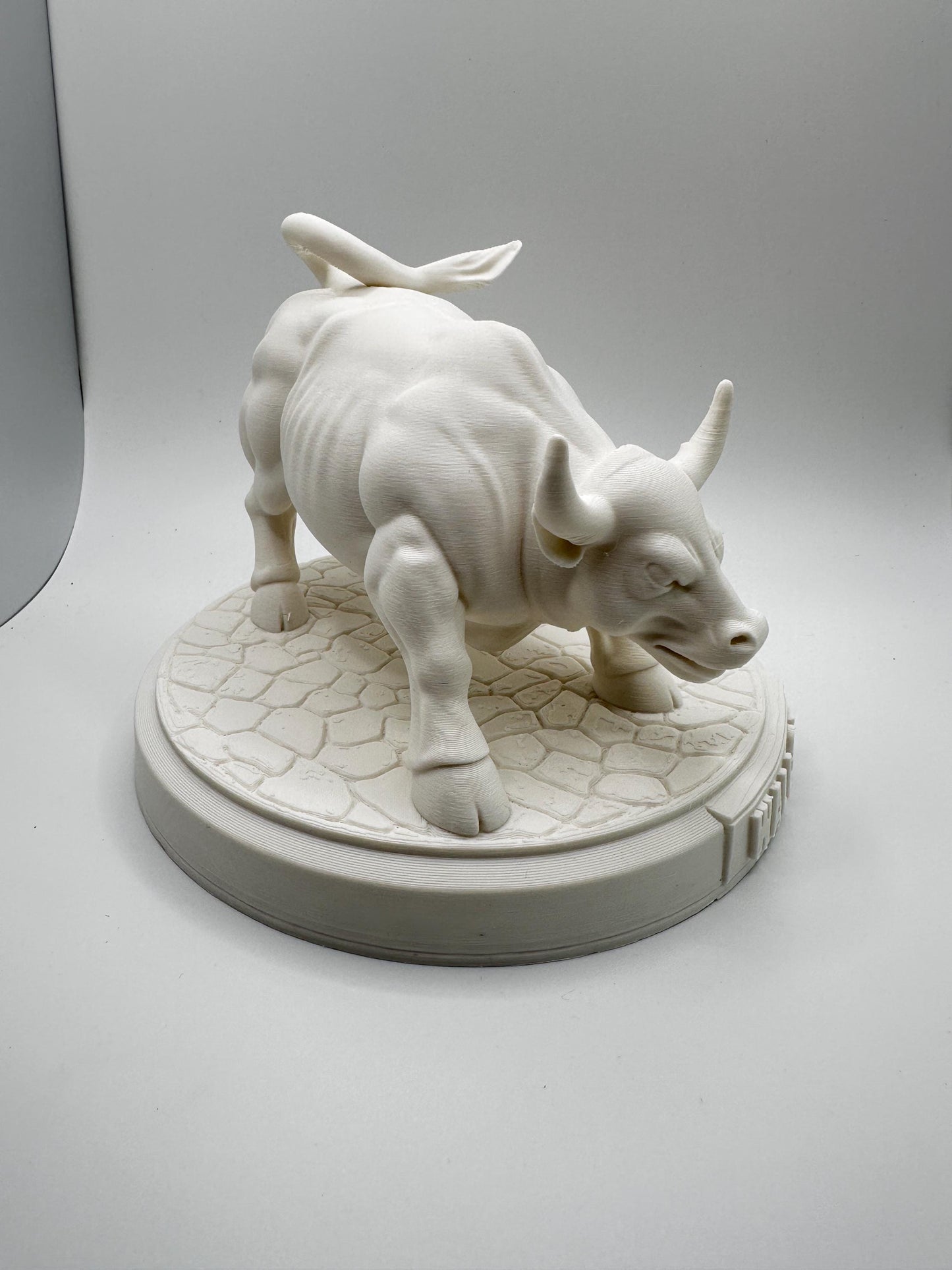 Wall Street Bull Desk Statue | Bull Market Symbol | Stock Trader Office Decor | 3D Print