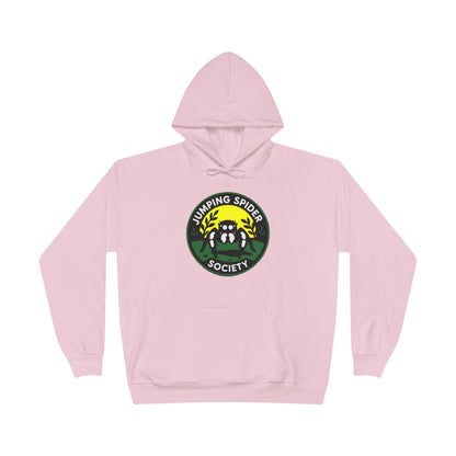 Jumping Spider Society Eco-Friendly Hoodie, Nature Lover Gift, Artistic Sweatshirt, Fun Animal Apparel, EcoSmart Pullover