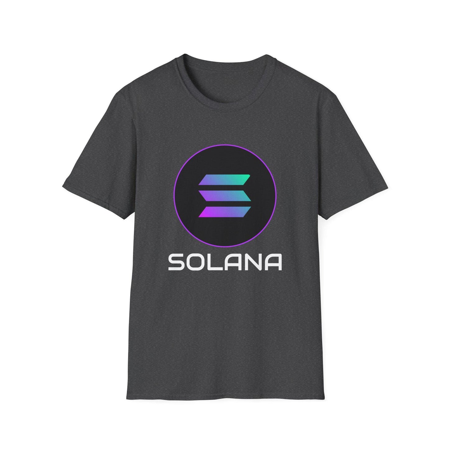 Solana Unisex Softstyle T-Shirt - Trendy Crypto Tee, Graphic Shirt for Tech Lovers, Gift for Blockchain Enthusiasts, Cool Casual Wear, Men's