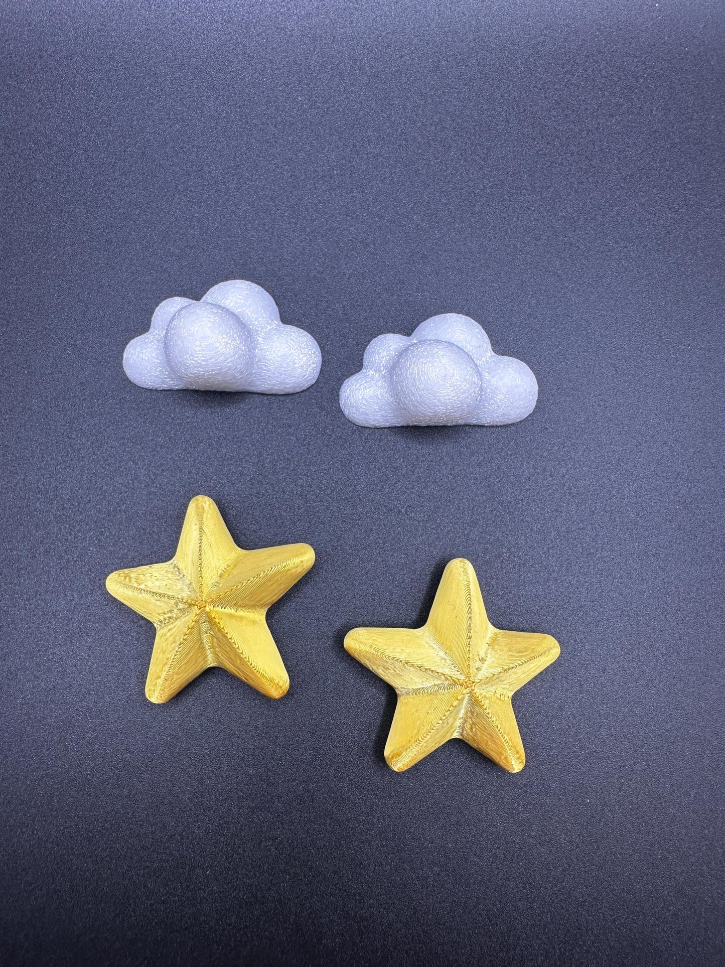 Moon w. Clouds or Stars | Jumping Spider Hide Decor