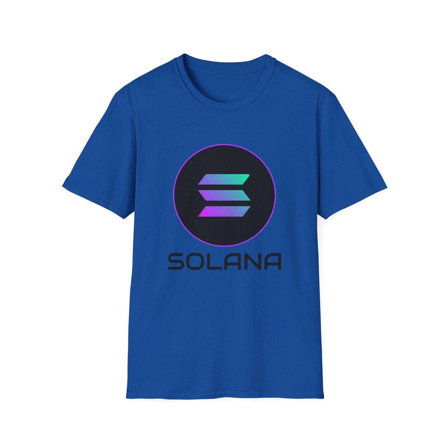 Solana Unisex Softstyle T-Shirt - Trendy Crypto Tee, Graphic Shirt for Tech Lovers, Gift for Blockchain Enthusiasts, Cool Casual Wear, Men's