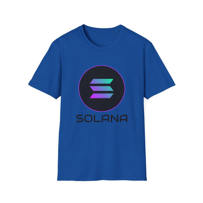 Solana Unisex Softstyle T-Shirt - Trendy Crypto Tee, Graphic Shirt for Tech Lovers, Gift for Blockchain Enthusiasts, Cool Casual Wear, Men's