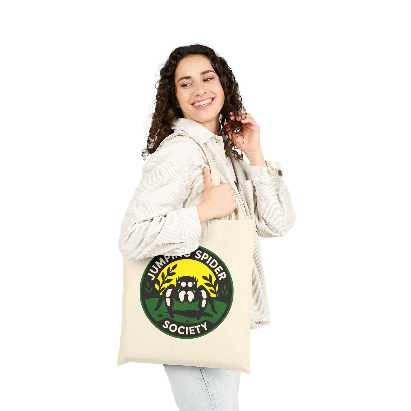 Jumping Spider Society Tote Bag - Eco-Friendly