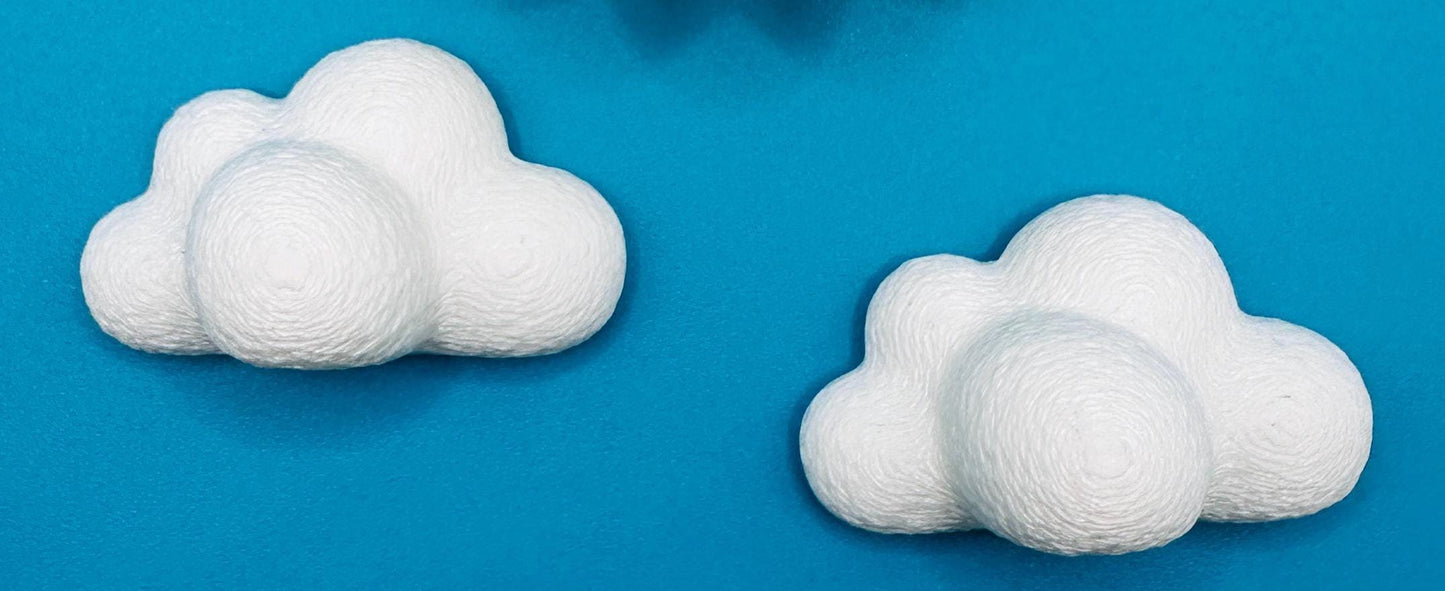 Set of Clouds | Magnetic | Jumping Spider Decor