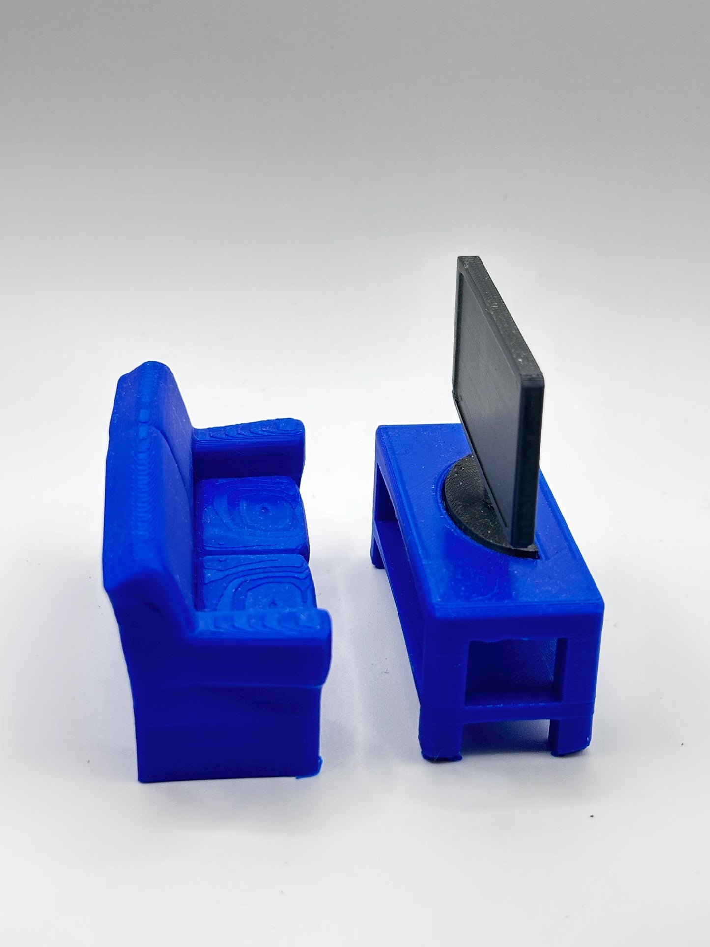 Tiny Couch & TV Stand Decor Combo | Pet Decor | Personalize it!